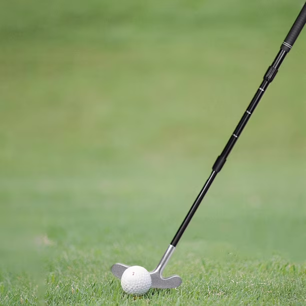 Golfer on the putting green