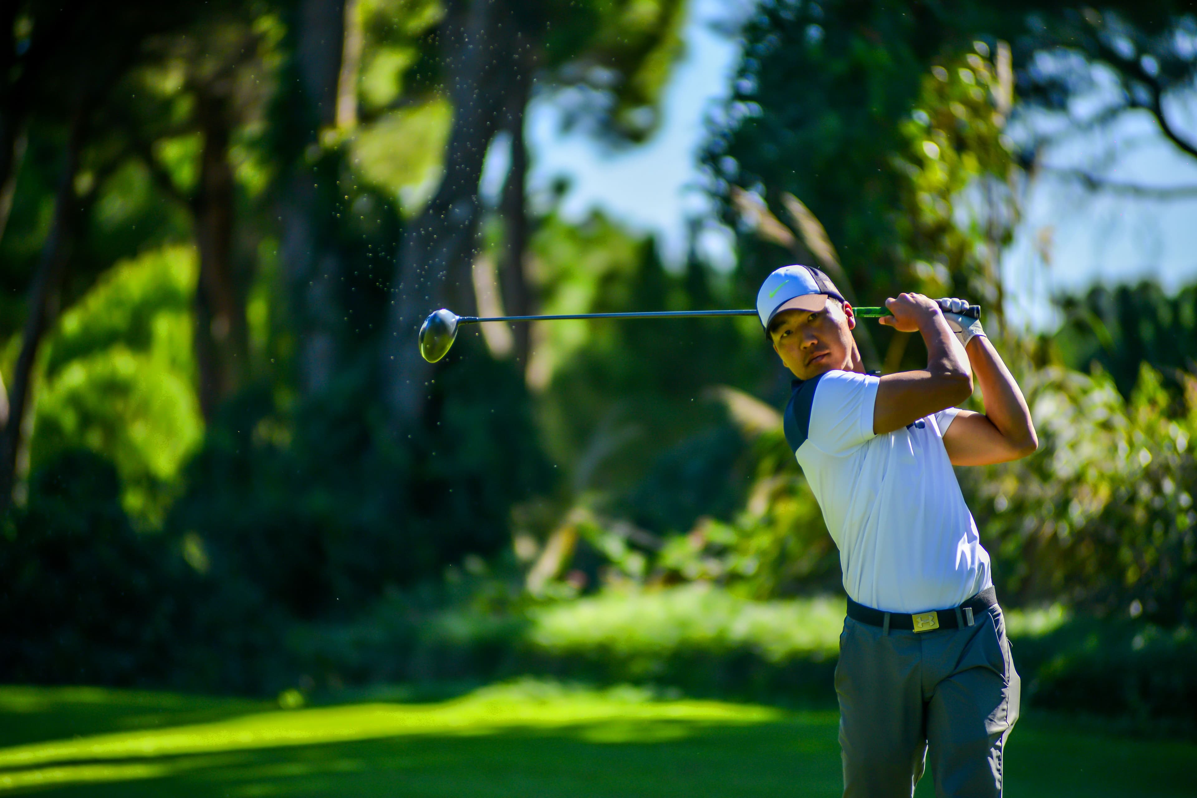 Golf course prepared for a day of play