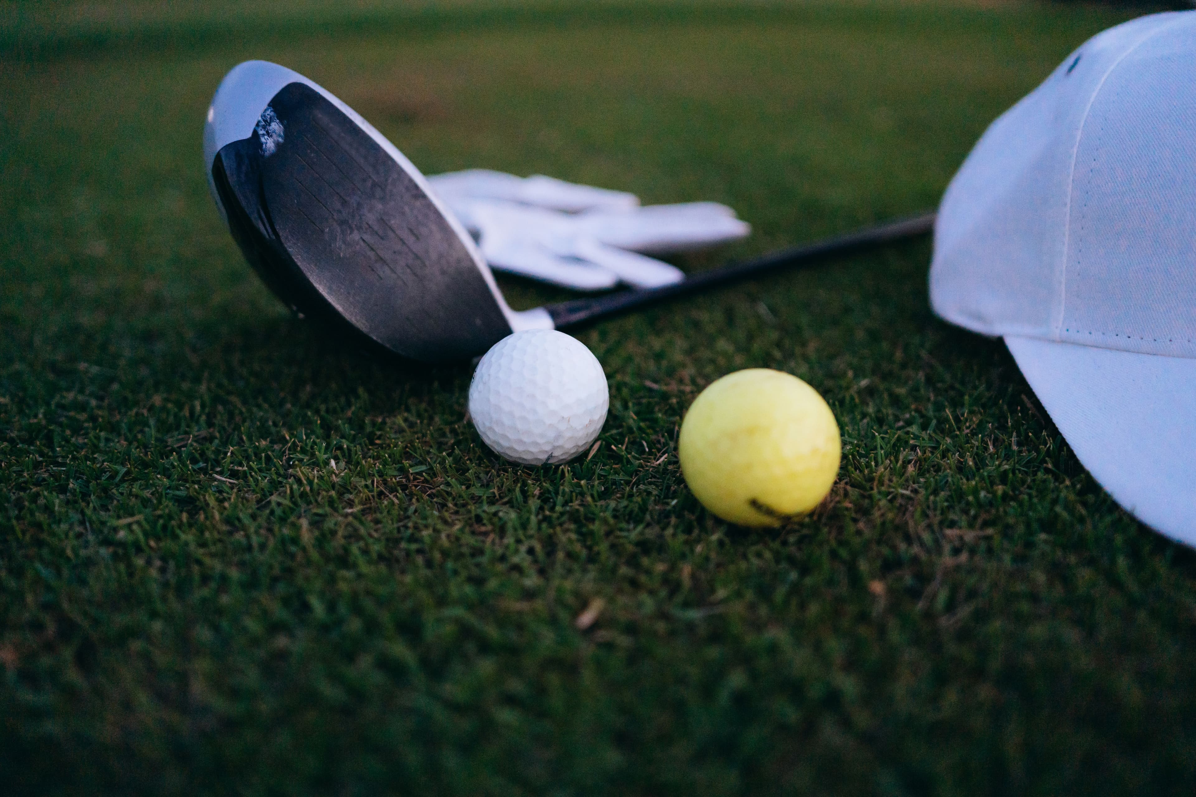 Golf course in the early morning light